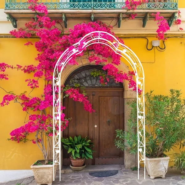 Metal Garden Arch Trellis for Climbing Plants - 8 Styles