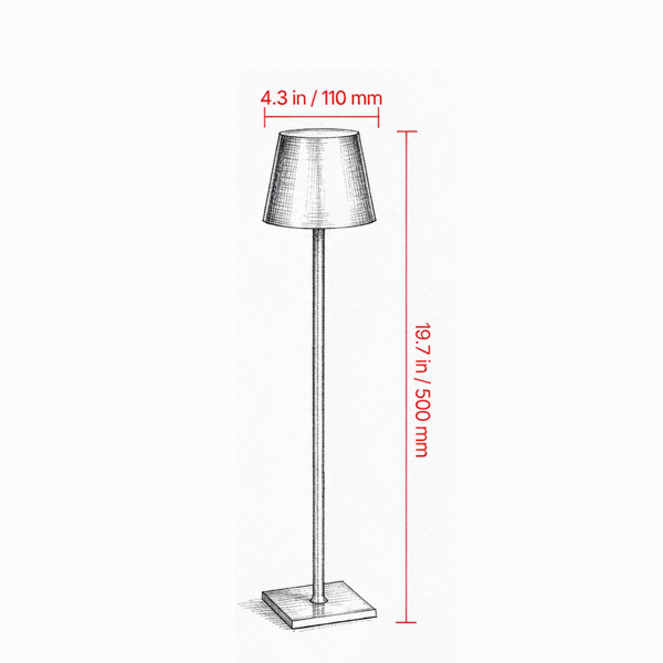 Cordless Table Lamp with Dimming & Height Adjustment - 2-Pack