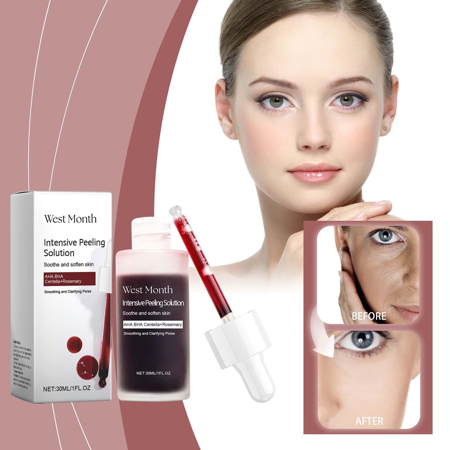 Exfoliating Brightening Facial Serum 30ml - Skin Renewal & Glow