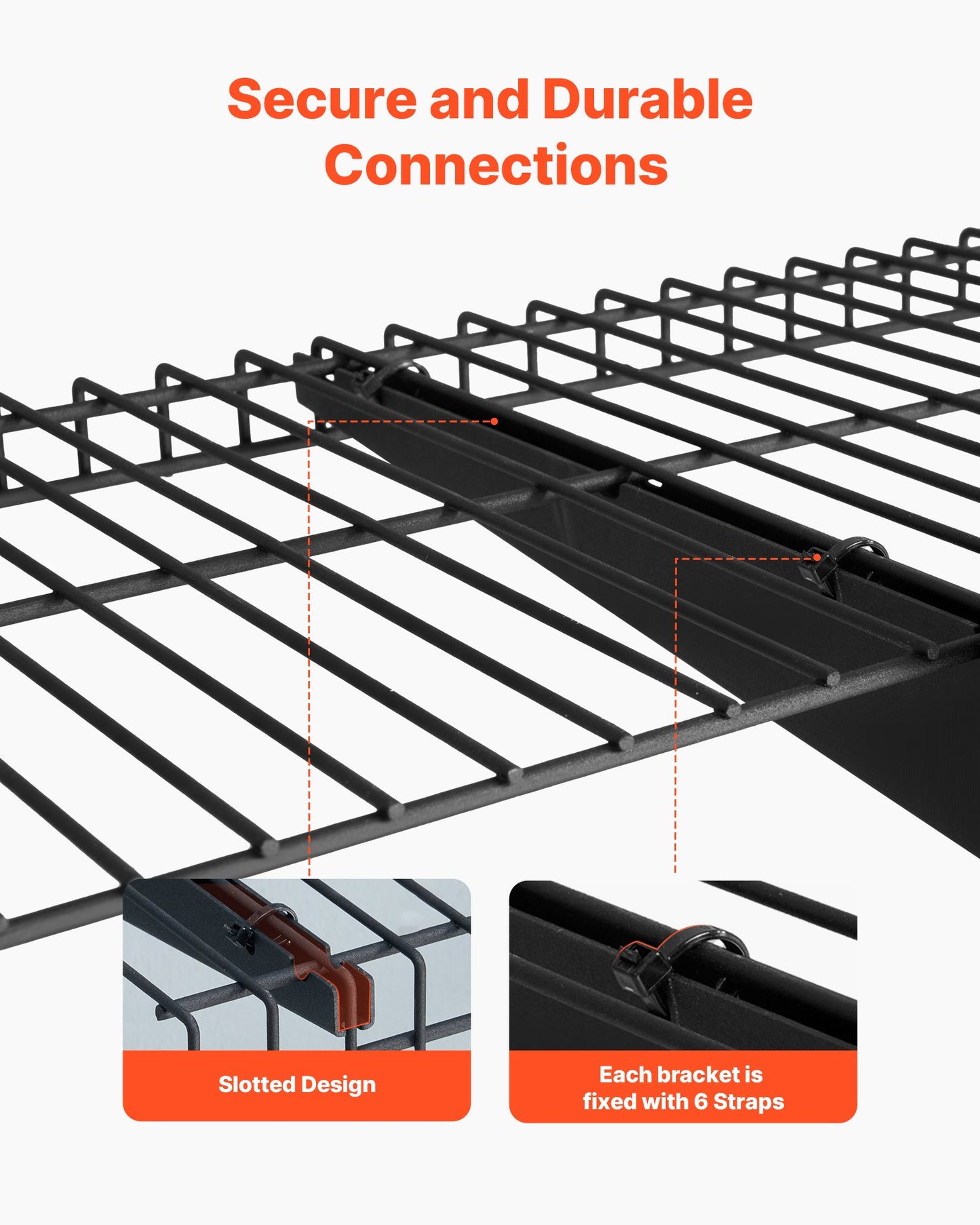 Heavy Duty Wall Garage Shelving Set - 3 Tiers Steel Wall Mounted Storage Rack