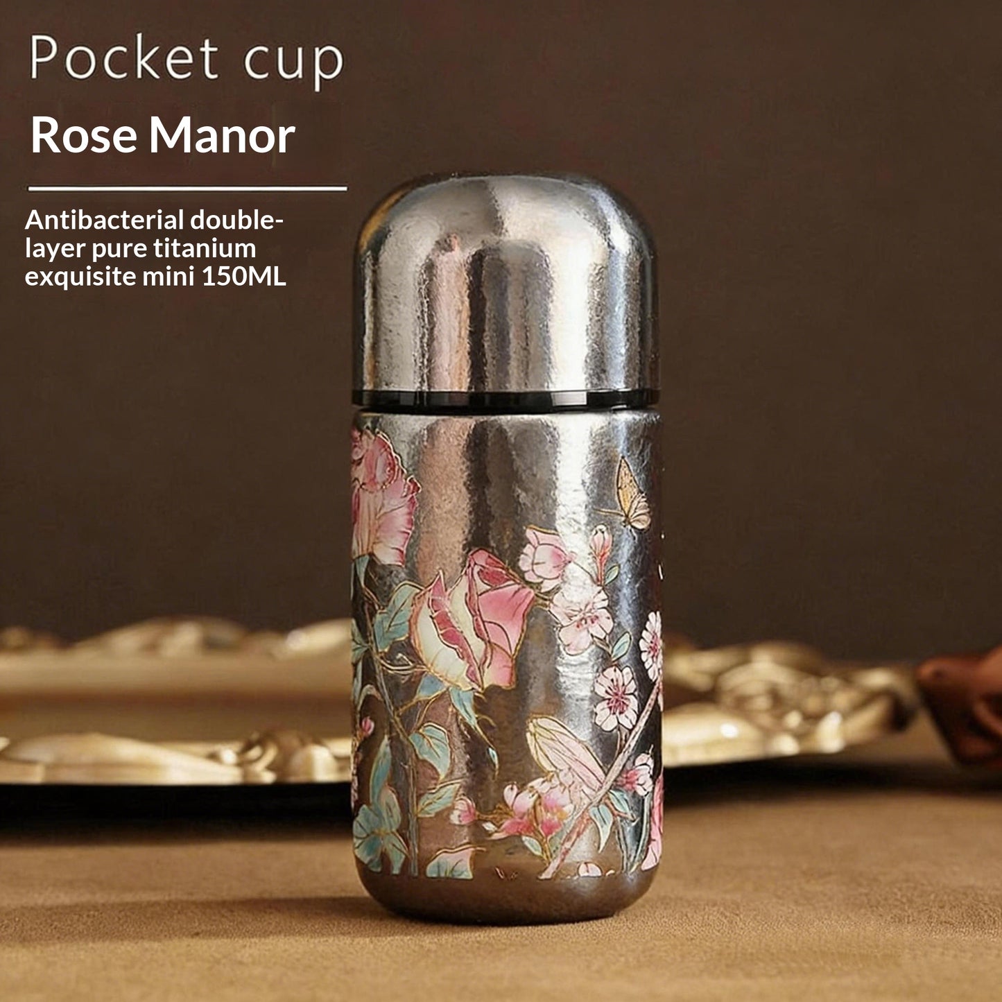 Mini Titanium Insulated Cup for Women 150mL - Vacuum Heat Retention Gift Set