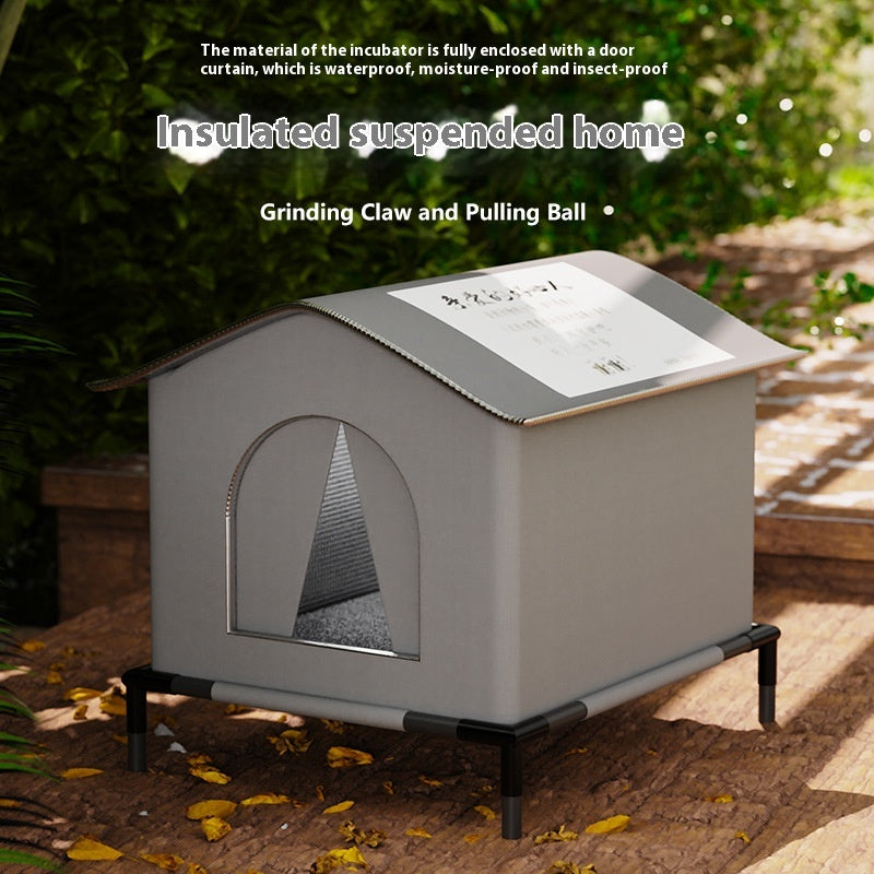 Winter Waterproof Cat Nest Bed - Small to Large Sizes for Pets