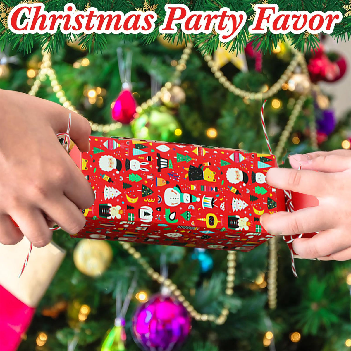 12 Pcs Christmas Candy Shaped Gift Boxes - Santa, Snowman, Tree