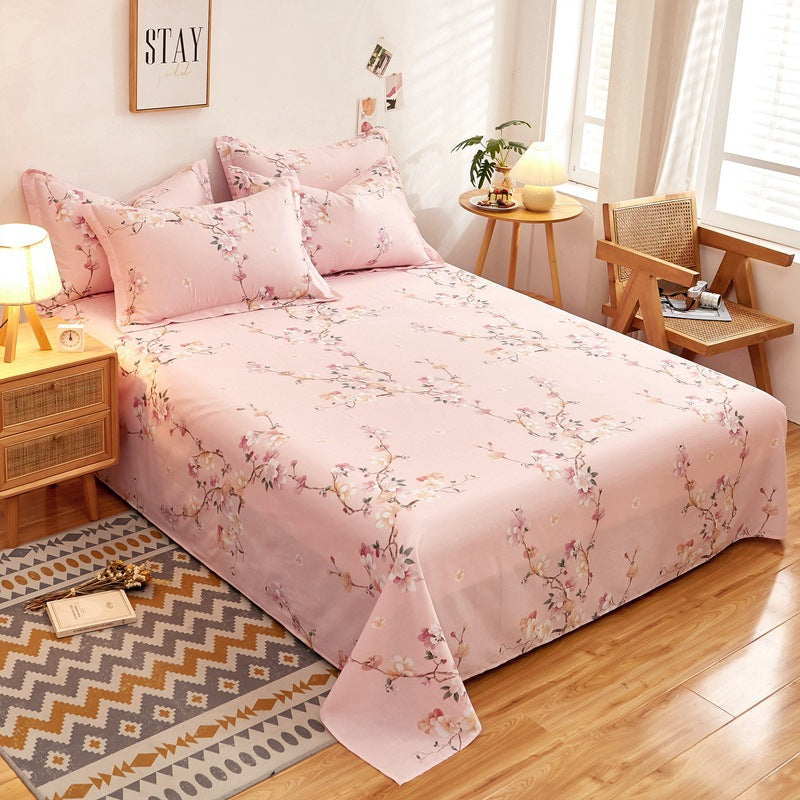 Cotton Printed Twill Bed Sheets - Multiple Sizes & Patterns Available