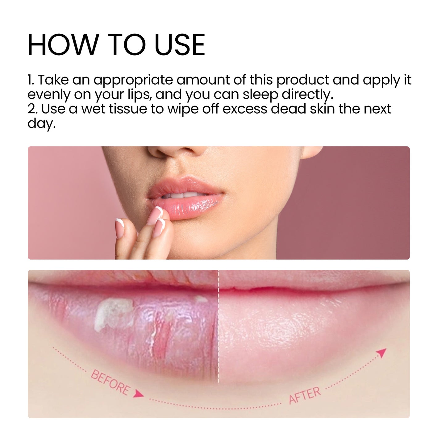 Hydrating Lip Sleeping Mask - Moisturizing & Exfoliating Lip Treatment