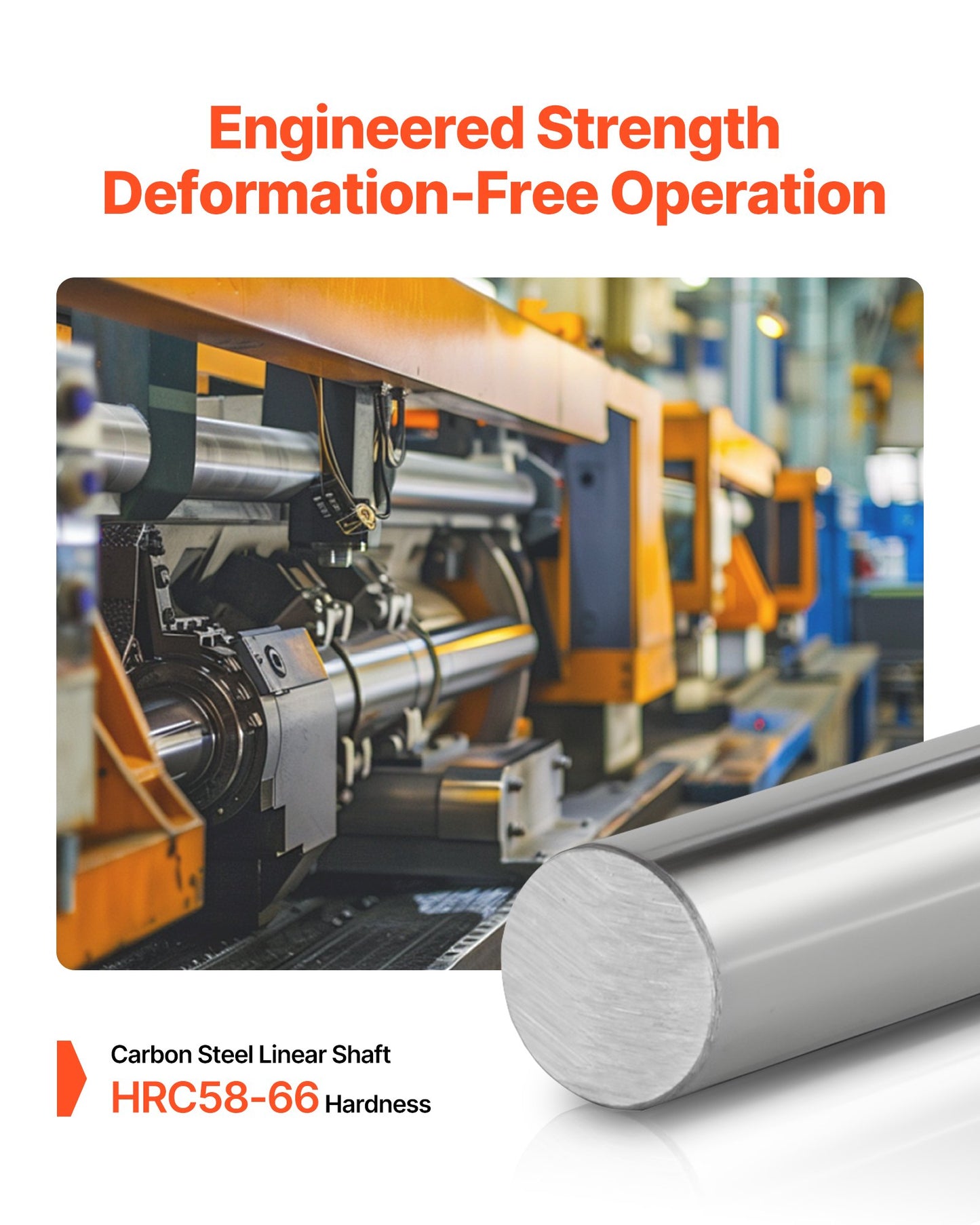 20mm x 1200mm Carbon Steel Linear Motion Rods - Anti-Rust, High Precision Shafts for Machinery