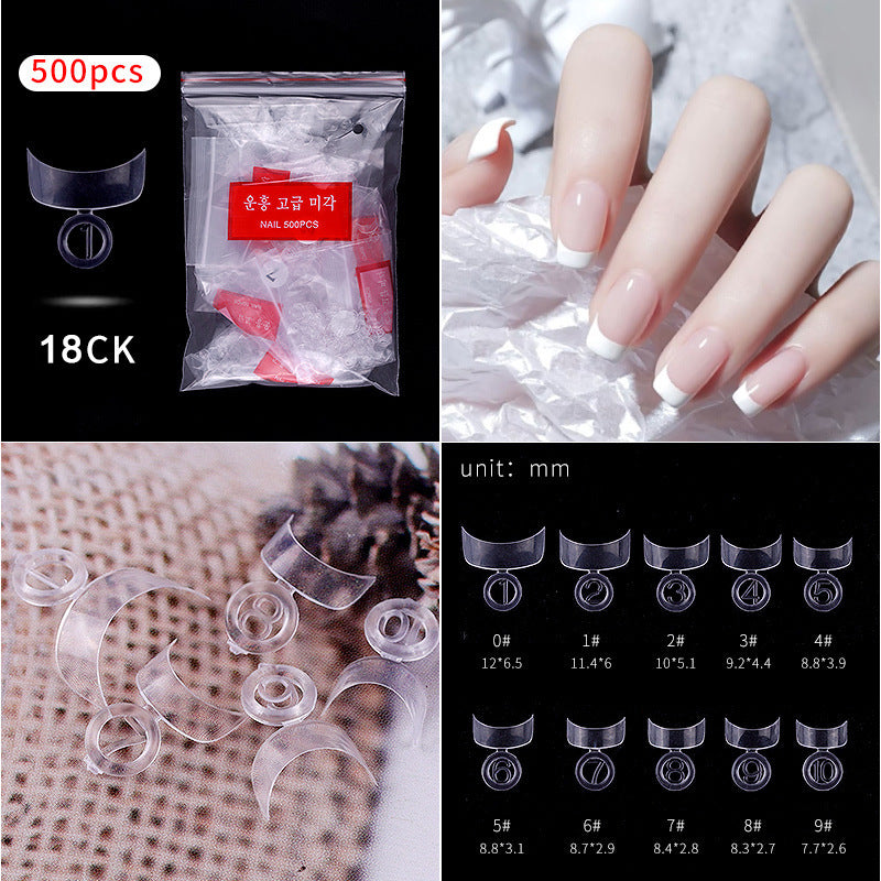 French Pointed Non-Marking Ballet Nail Art Tools - Transparent