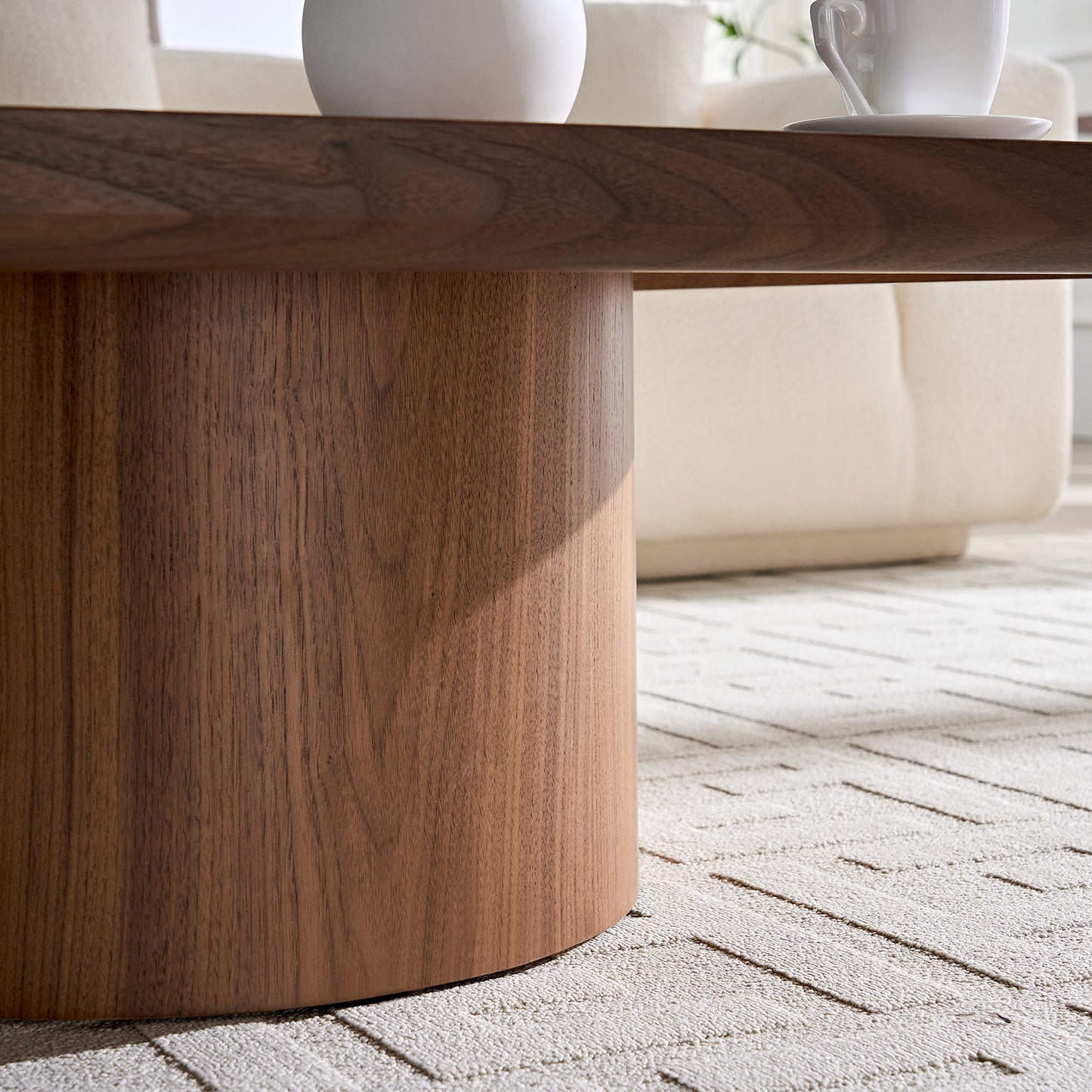 Square Coffee Table, Modern Design For Living Room Use,No Assembly