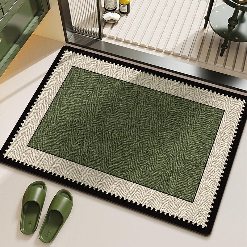 Water-Absorbent Non-Slip Quick-Drying Shower Mat for Home Bathroom