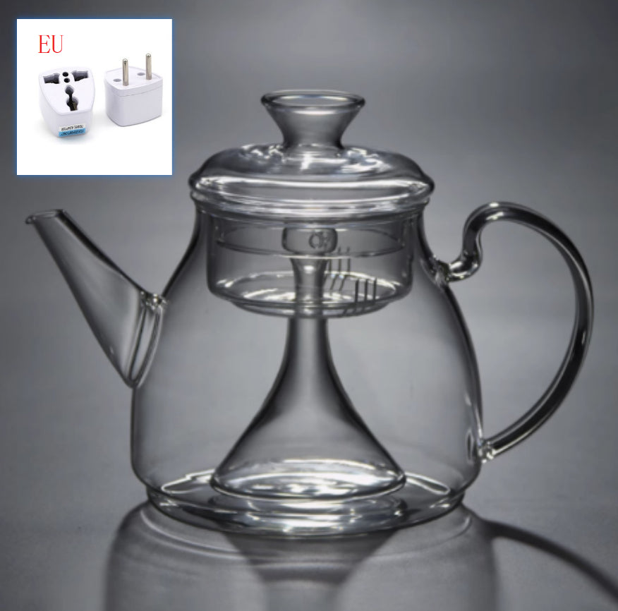 Large Capacity Glass Steam Teapot for Home Brewing - 1.5L