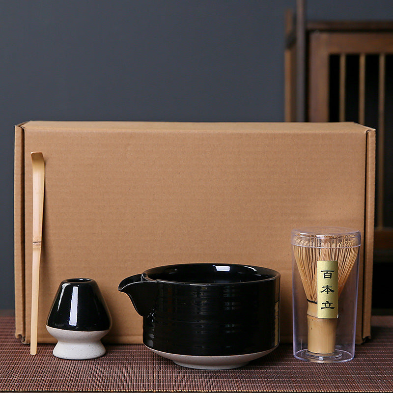 Matcha Tool Set with Gift Box - Japanese Ceramic Matcha Whisk & Bowls