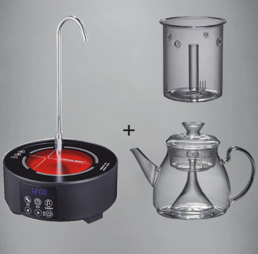 Large Capacity Glass Steam Teapot for Home Brewing - 1.5L