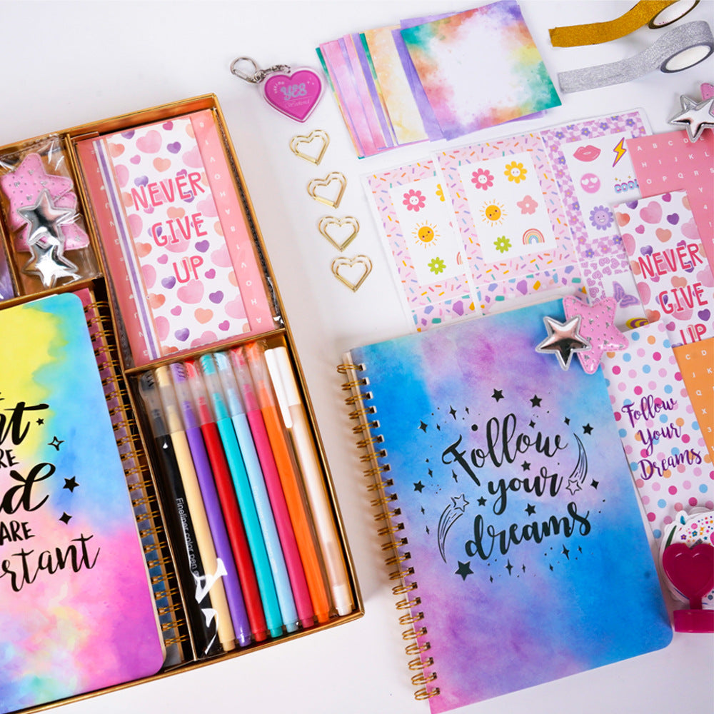 Children's Scrapbook Gift Set with Notebooks Stickers & Accessories
