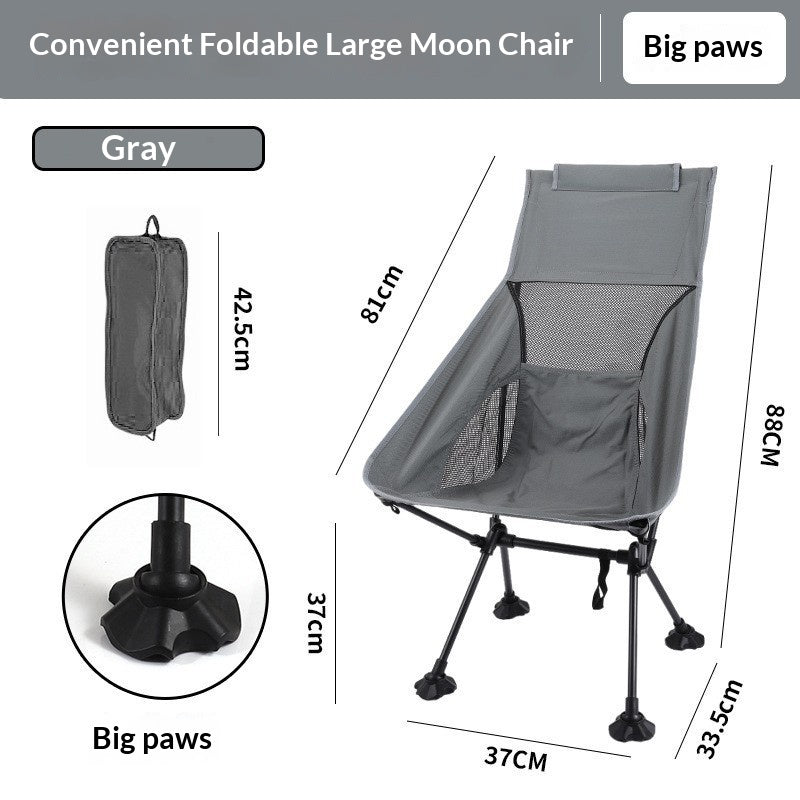 Outdoor Folding Chair with Mesh Backrest - Lightweight & Breathable for Garden & Patio