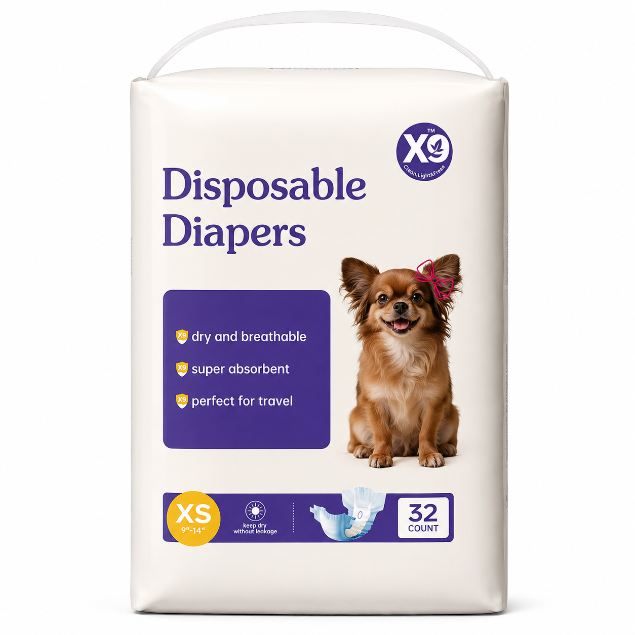 Disposable Female Dog Diapers - Leak-Proof, Breathable & Soft Skin-Friendly Fit
