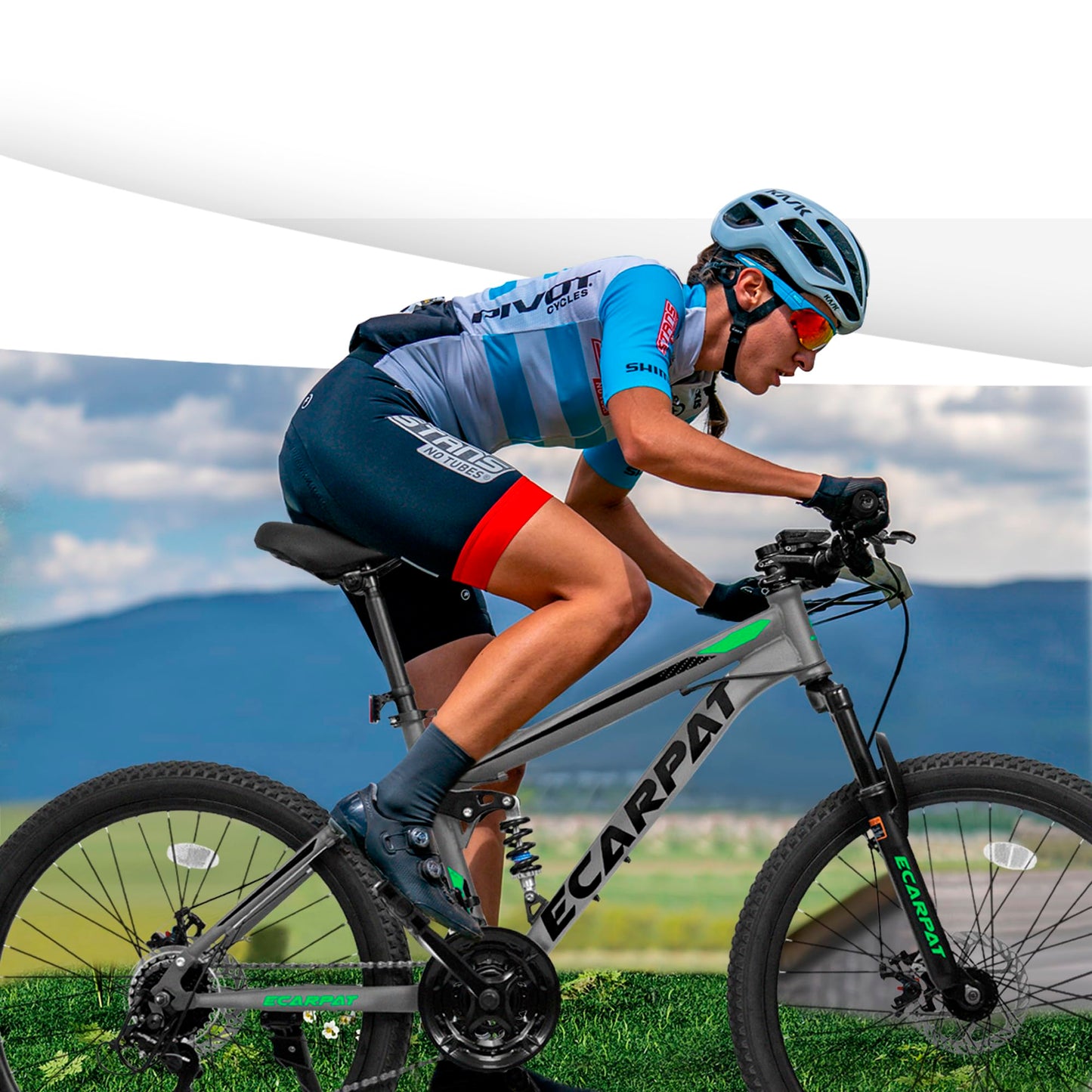 24 Inch Mountain Bike with Full Suspension & 21 Speed Shifter - Gray