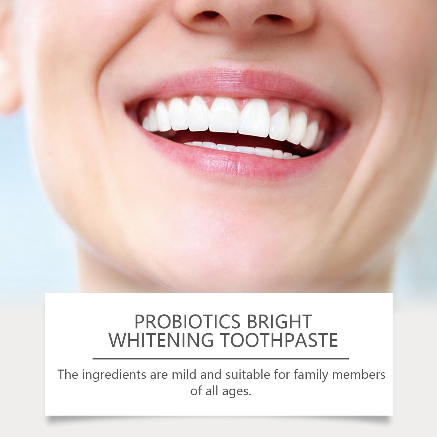 Probiotic Brightening Toothpaste for Stain Reduction and Gum Health