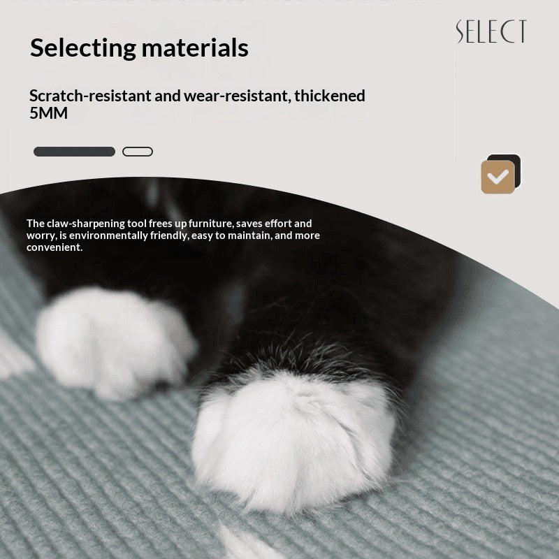 Multi-Functional Wall-Mounted Cat Climbing Scratching Post - 50x80cm