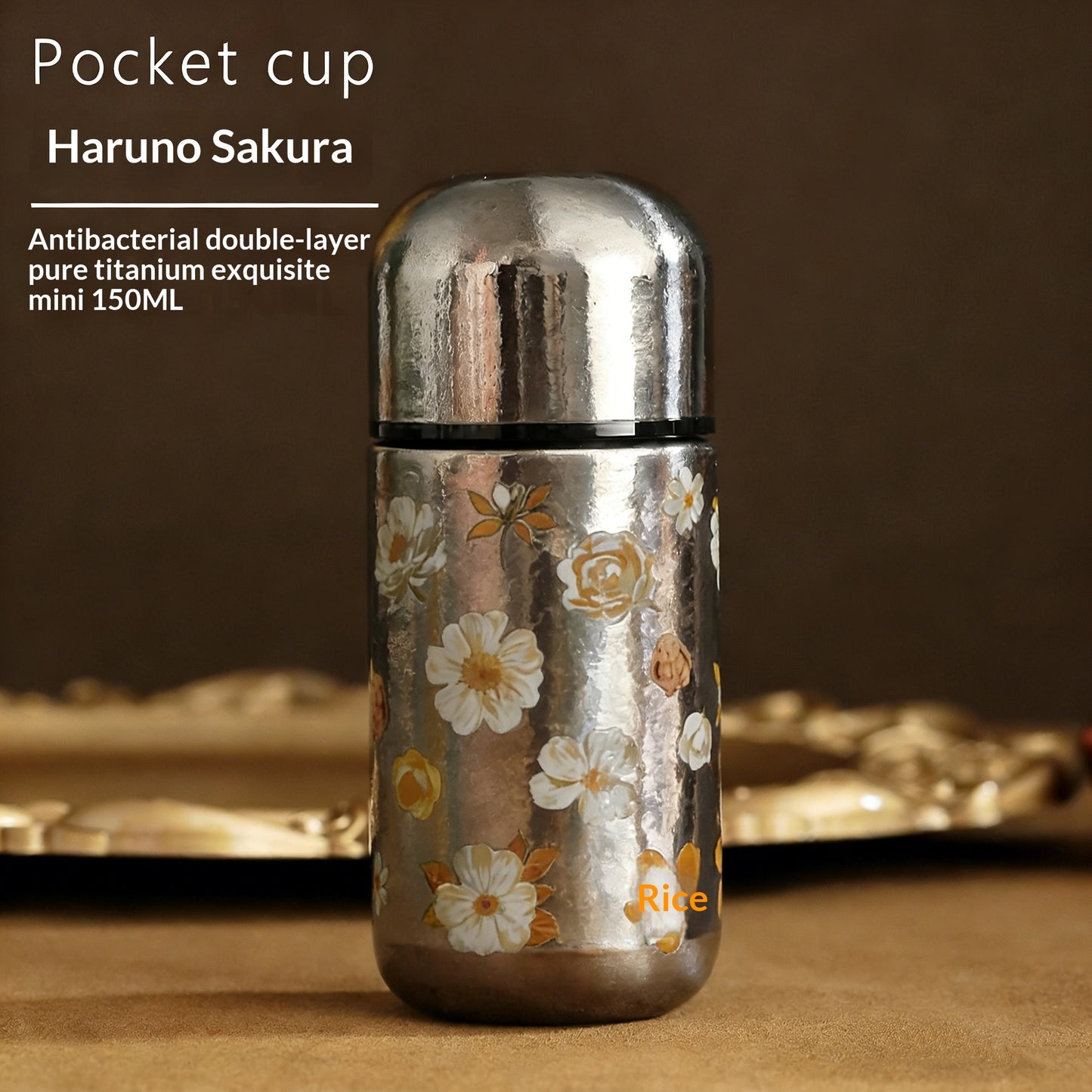 Mini Titanium Insulated Cup for Women 150mL - Vacuum Heat Retention Gift Set