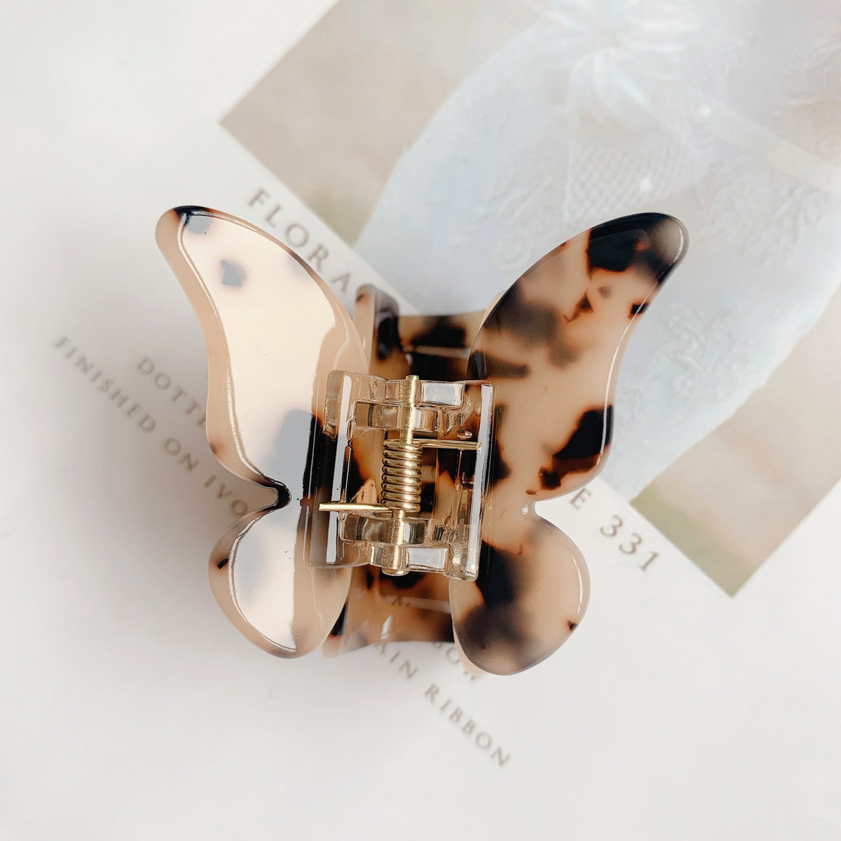 Butterfly Acetate Grab Clip - Multiple Colors