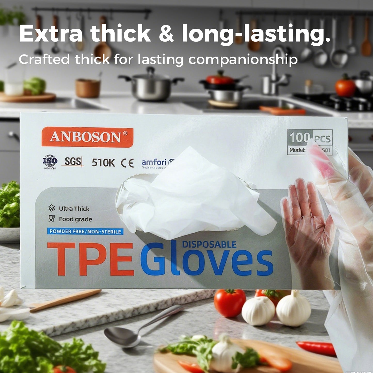 Disposable High Elasticity Powder-Free Nitrile Gloves, Gloves For