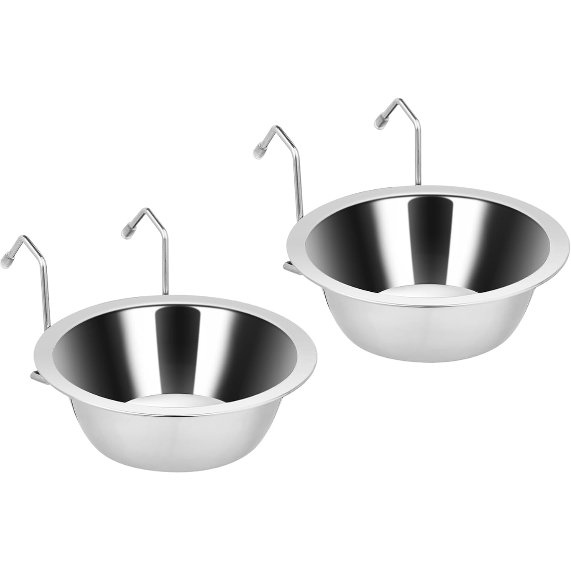 Stainless Steel Hanging Kennel Water Bowl for Small Dogs & Pets