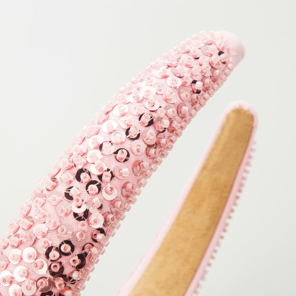 Women's Beaded Crystal Sequined Headband