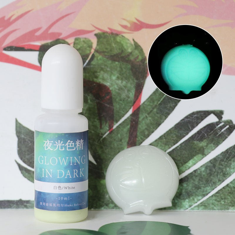 Luminous Resin Pigment for UV & Dark Glow Crafts - 20 Colors, 10ml