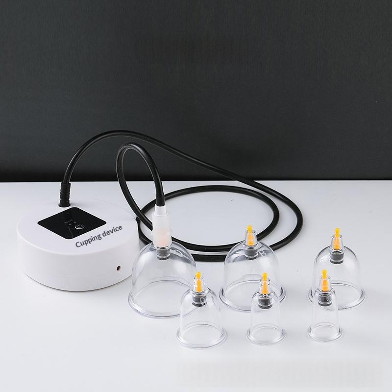 Negative Pressure Cupping Device with Rechargeable Pump and Relief Valve - Home Therapy