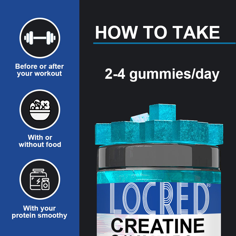 Creatine Gummy Bears - 60 Pieces Fitness Supplement