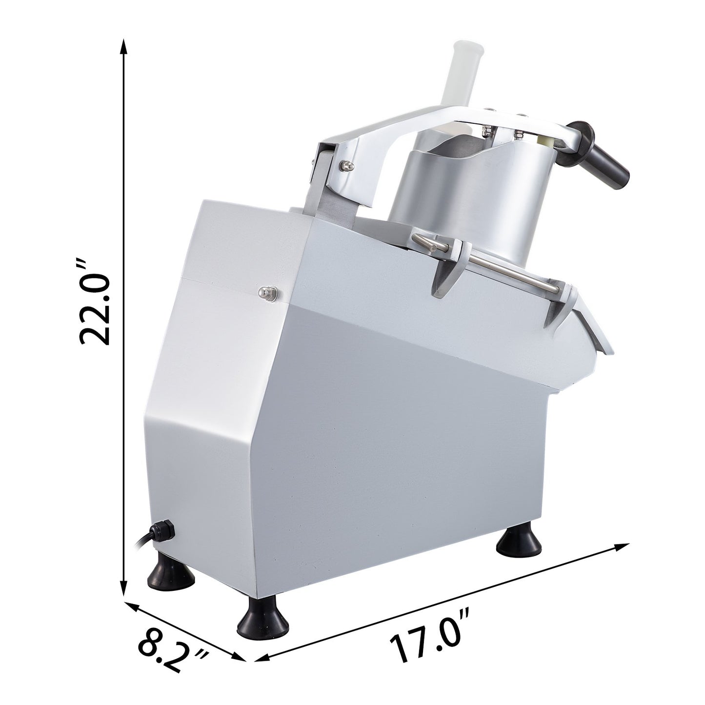 Commercial Food Processor with 6 Detachable Blades 550W Stainless Steel