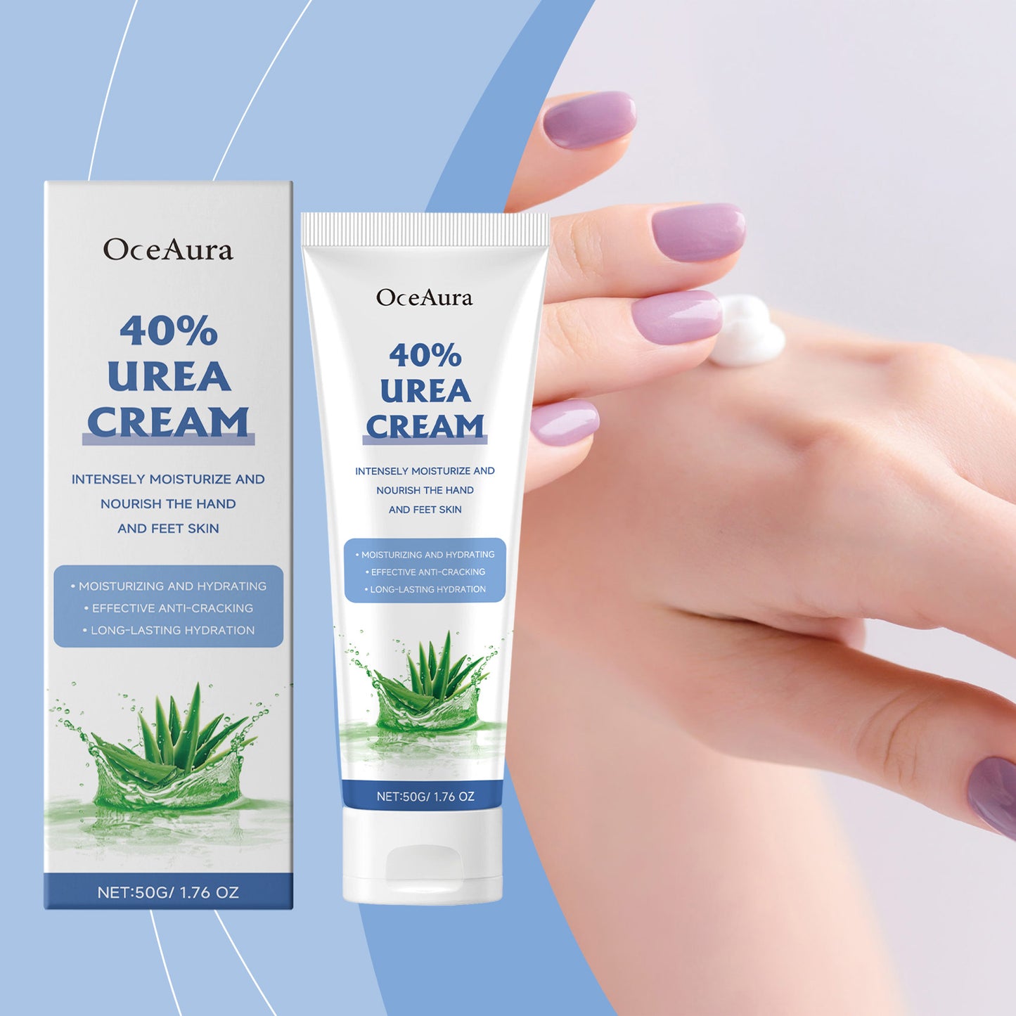 Moisturizing Cream with Urea & Avocado Oil - Dry Skin Repair for Hands & Feet