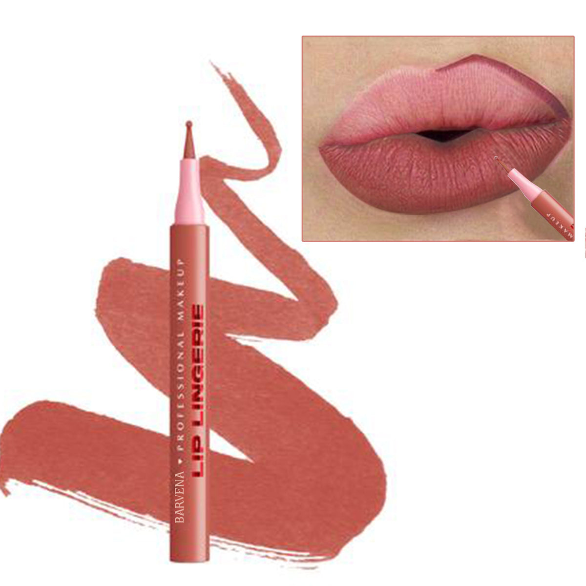 Matte Lip Liner Pencil with Full 3D Outline - Multiple Shades