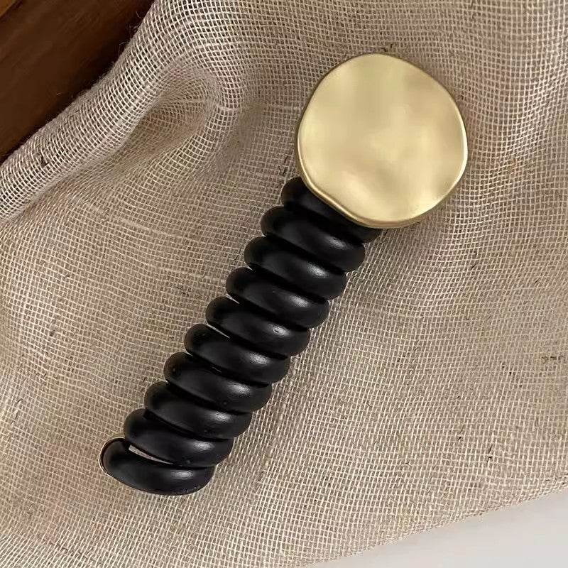 Ponytail Holder with Decorative Telephone Cord Design