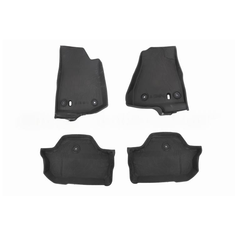 Automotive TPE Floor Mats - Black, Durable Car Interior Protection
