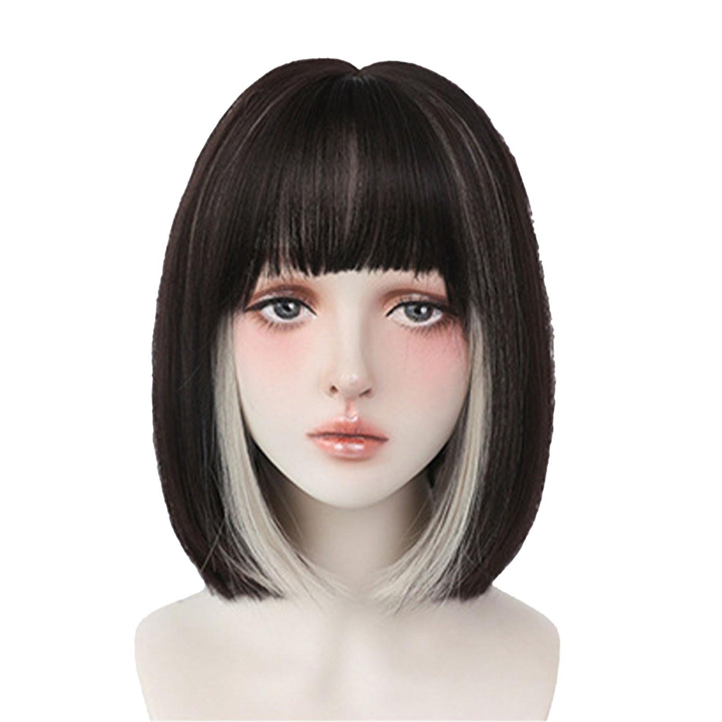 Fashionable Long Straight Wig with Wispy Bangs - Multiple Colors for Women