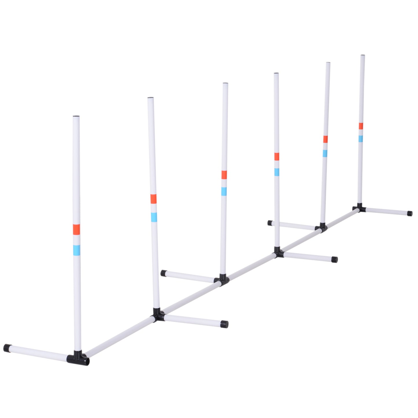 Dog Agility Poles Set - Outdoor Weave Poles for Training & Play, Includes Storage Bag