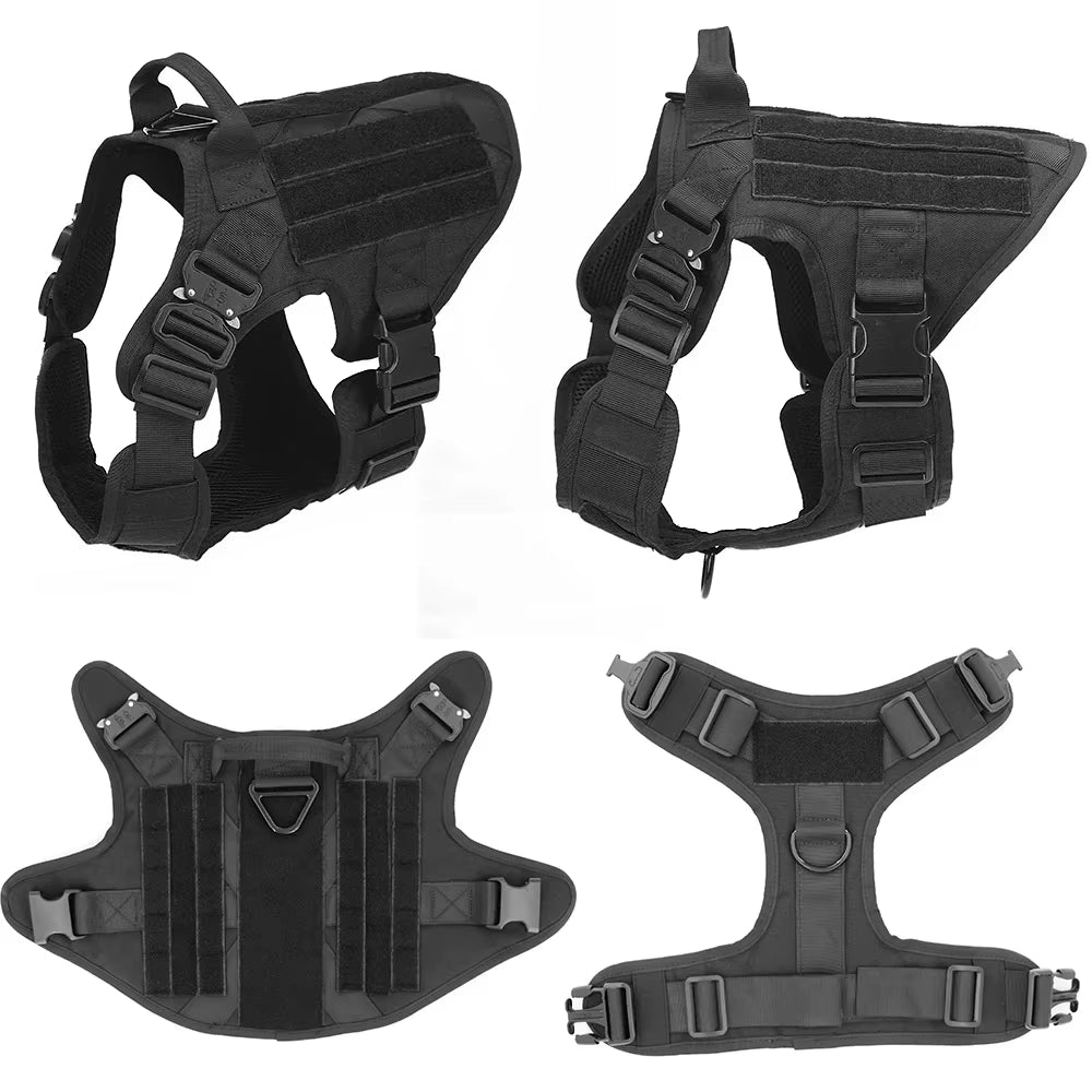 Luxury Dog Harness and Leash Set Nylon Camouflage for Small to XL Dogs