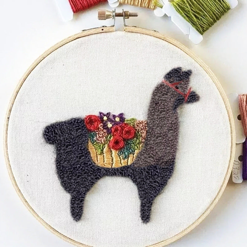Cross-Stitch Embroidery Kit for Beginners - Crafting Materials Set