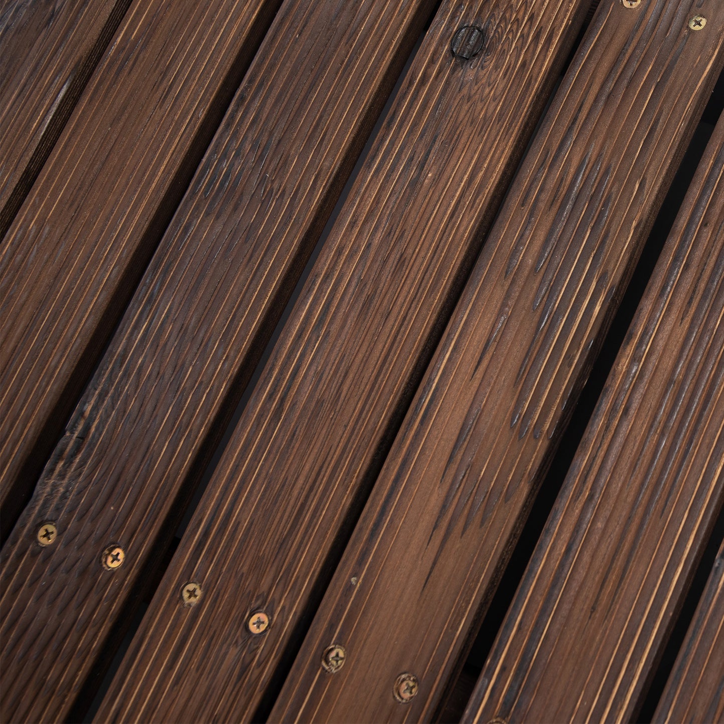 Wooden Garden Bridge with Safety Railings - Pine Stained Finish, 1160x700x125mm