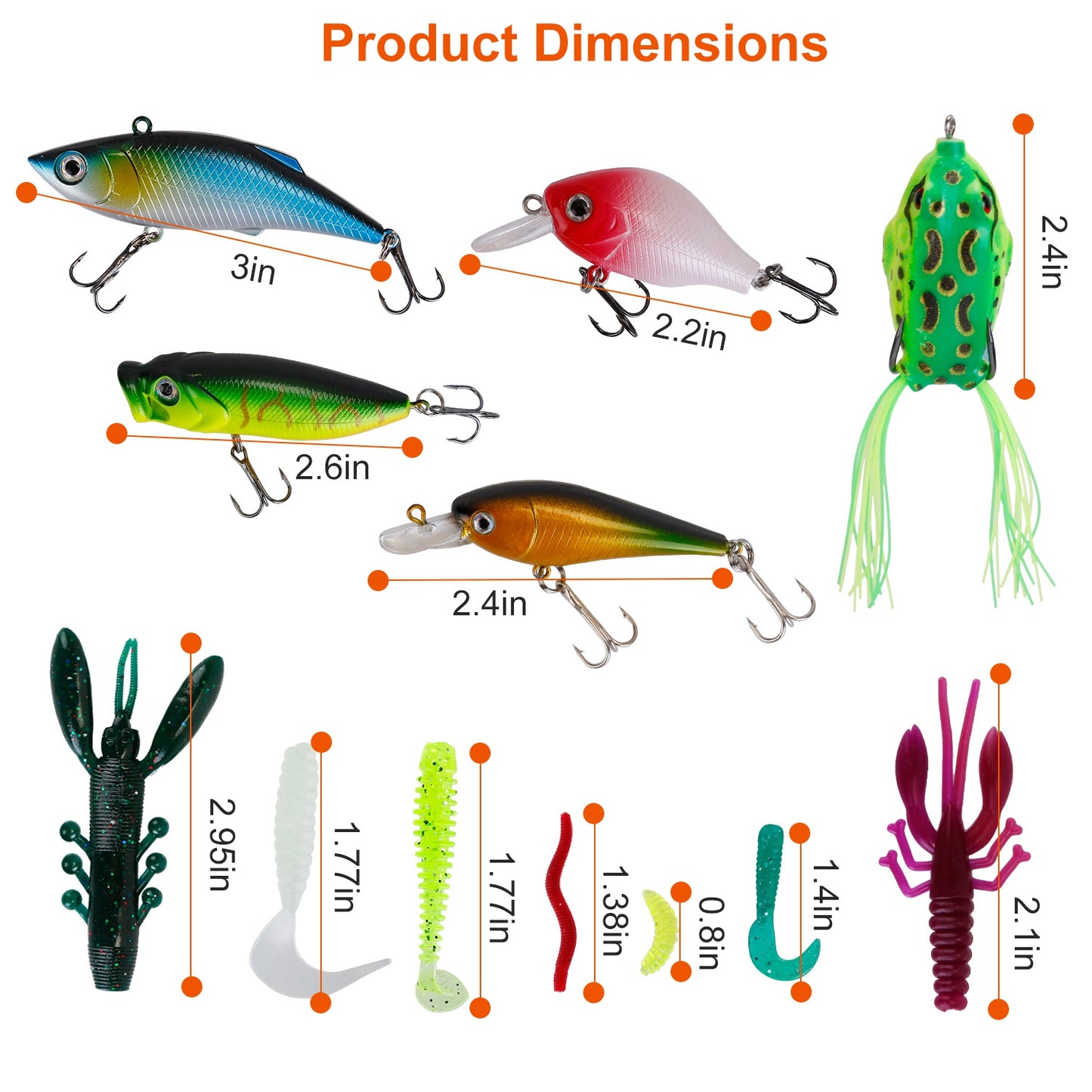 383-Piece Fishing Lures Kit with Tackle Boxes for Bass & Trout