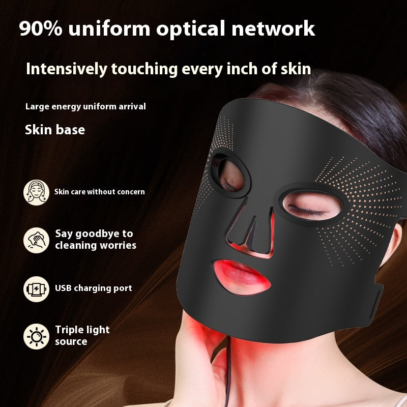 Photon Facial Mask LED Lamp for Skin Rejuvenation and Wrinkle Reduction
