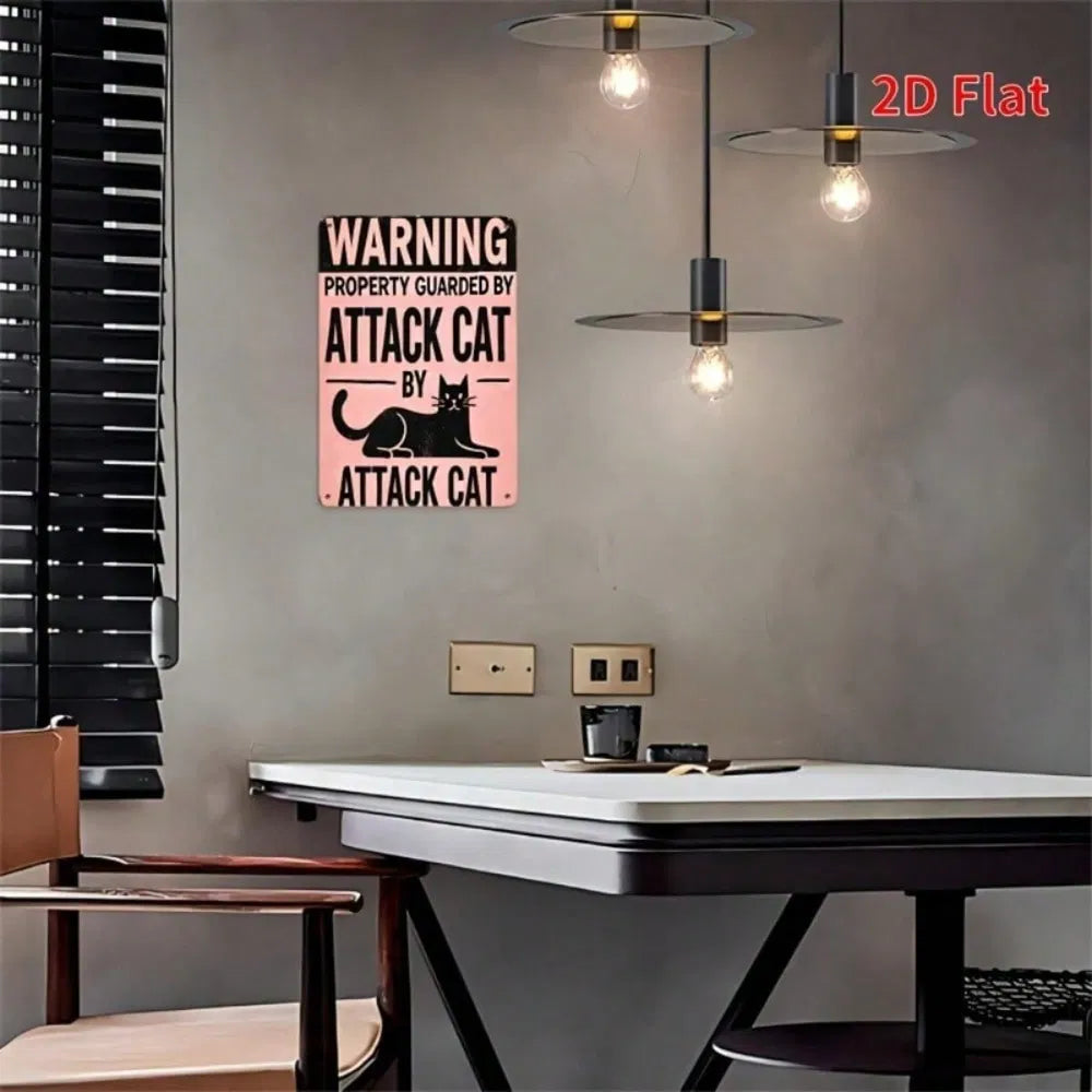 Metal Tin Wall Decoration Sign - 20cm Square