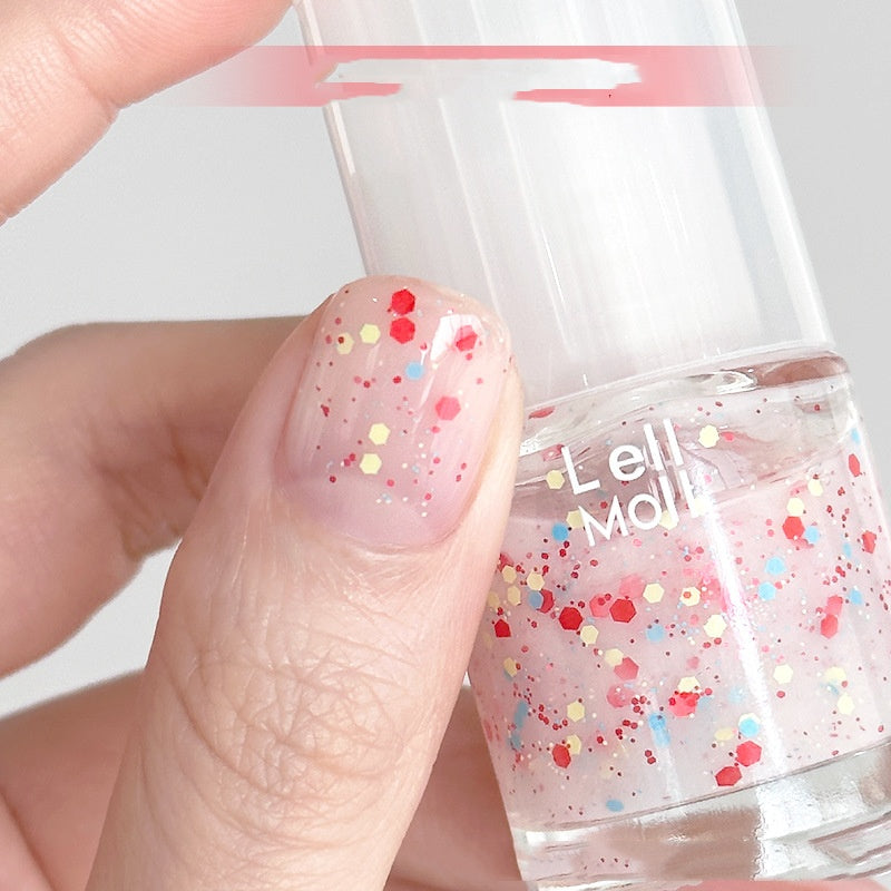 Water-Based Tearable Nail Polish - Quick-Drying & Odor-Free Formula