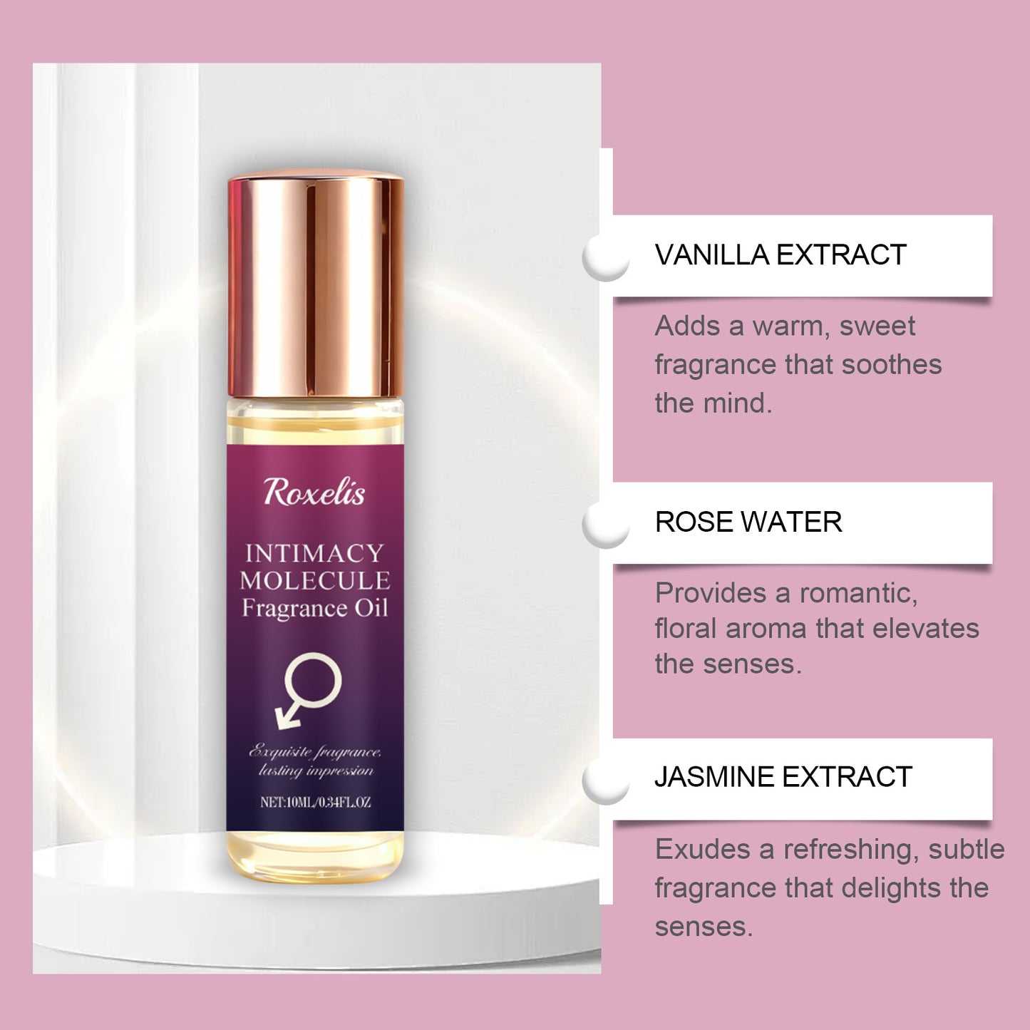 Floral Fragrance Oil for Women - 10ml Roll-On Perfume Oil