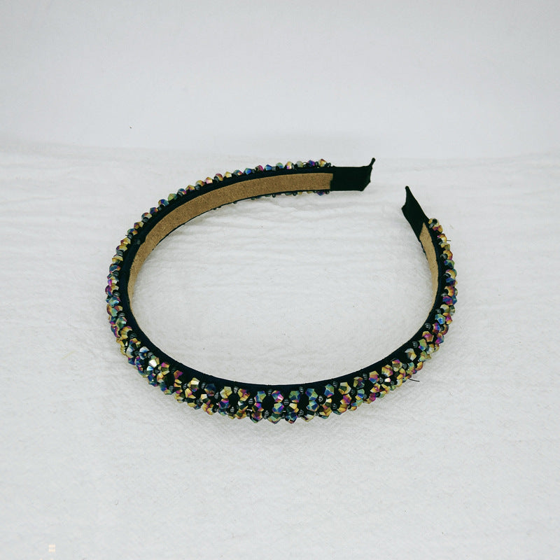Women's Crystal Beaded Hair Hoop Headwear | Fashion Hair Accessory