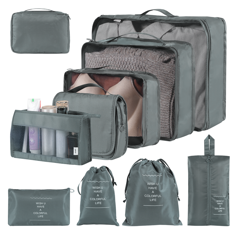 Solid Color Clothing & Wardrobe Storage Bags - Set of 8 or 9