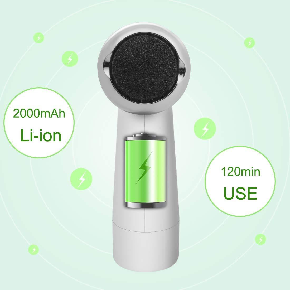 Electric Foot Polisher with Vacuum and Exfoliating Function - Callus Remover for Dead Skin, Pedicure, Home Foot Care