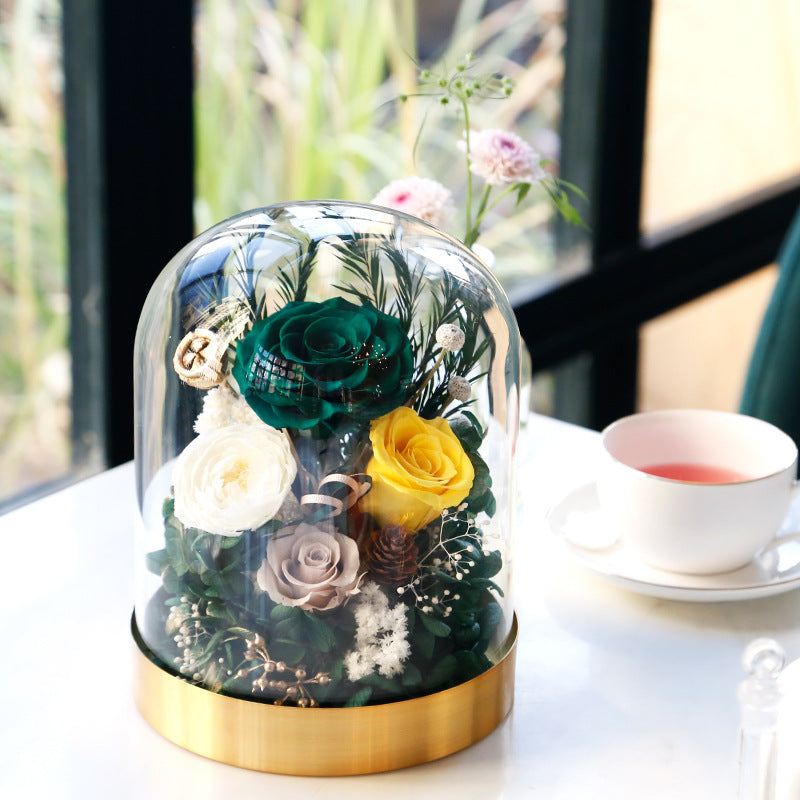 Valentine's Day Preserved Heart-Shaped Flower Gift for Special Occasions
