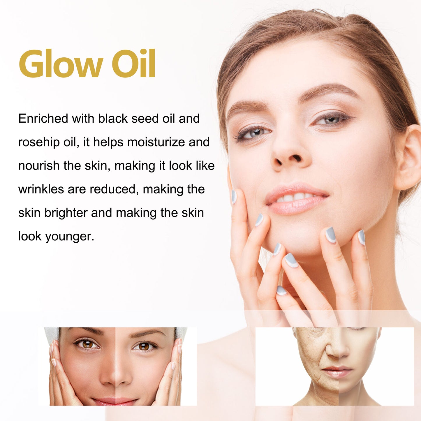 Hydrating Facial Essential Oil Blend - Moisturizing & Anti-Aging 30ml